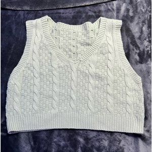 Green Cropped Sweater